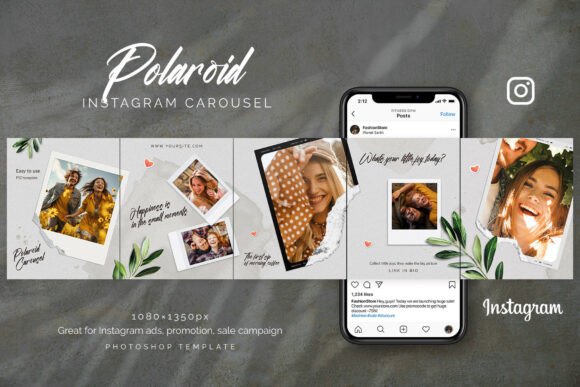 Polaroid Instagram Carousel - Digital