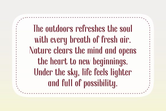 Refresh Outdoor Font PNG with transparent background - Preview 2