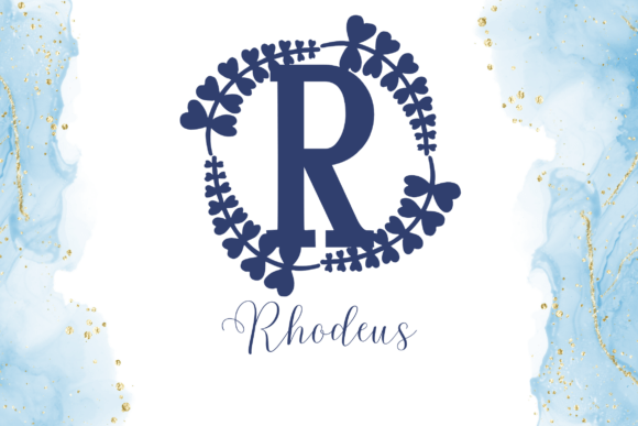 Regalia Monogram Font PNG with transparent background - Preview 1