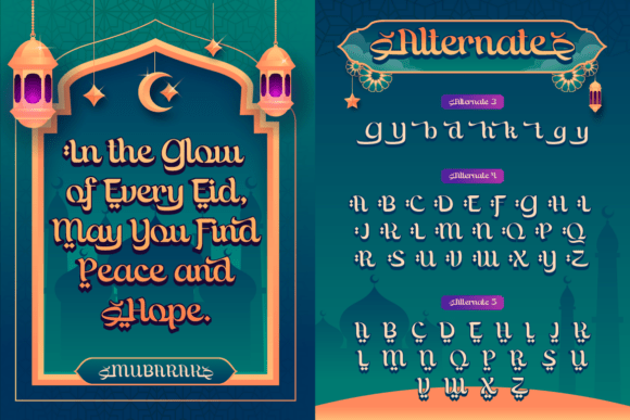 Sabiyah Font PNG with transparent background - Preview 6