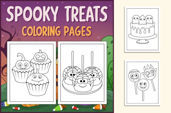 Spooky Treats Coloring Pages