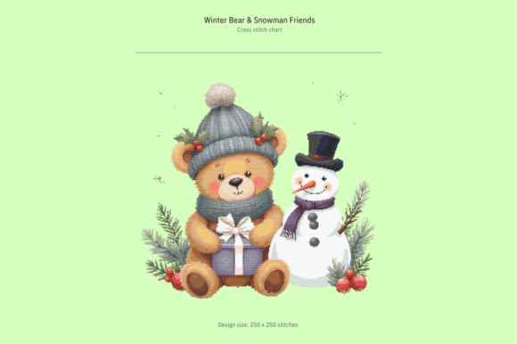 Winter Bear & Snowman Friends