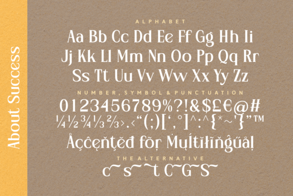 About Success Font - Preview 3