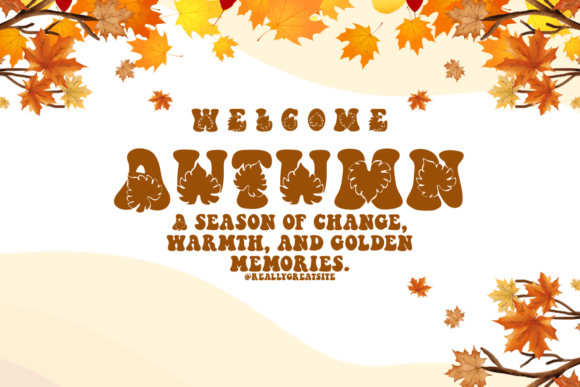 Autumn Leaves Font - Preview 4