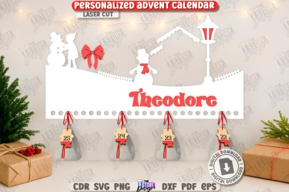 Christmas Advent Calendar Laser Cut Laser Cutting