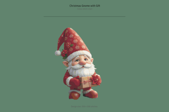 Christmas Gnome with Gift