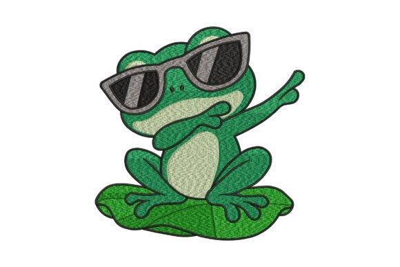 Cool Dab Frog Sunglasses Funny Meme