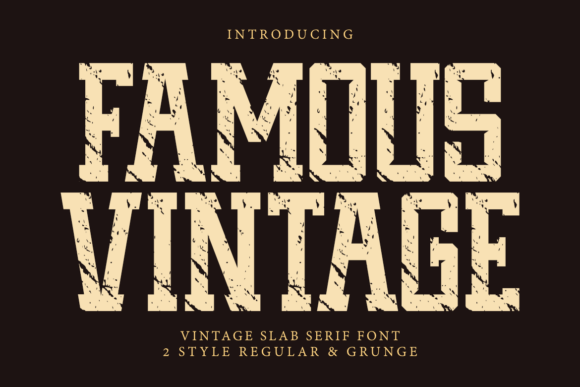 Famous Vintage font
