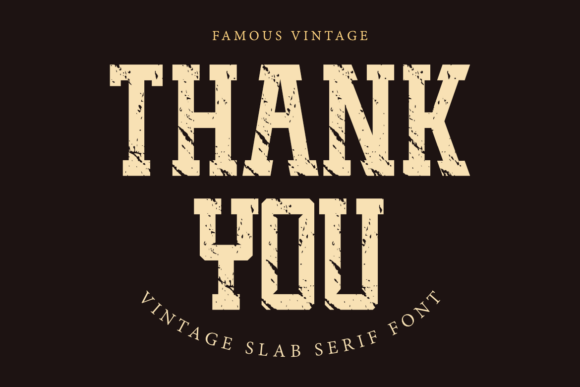 Famous Vintage Font - Preview 5