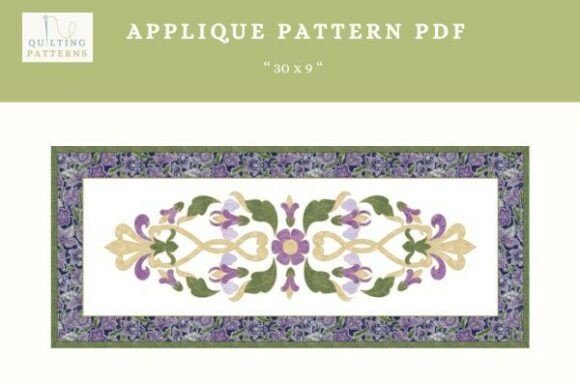 Floral Applique Ornament Design