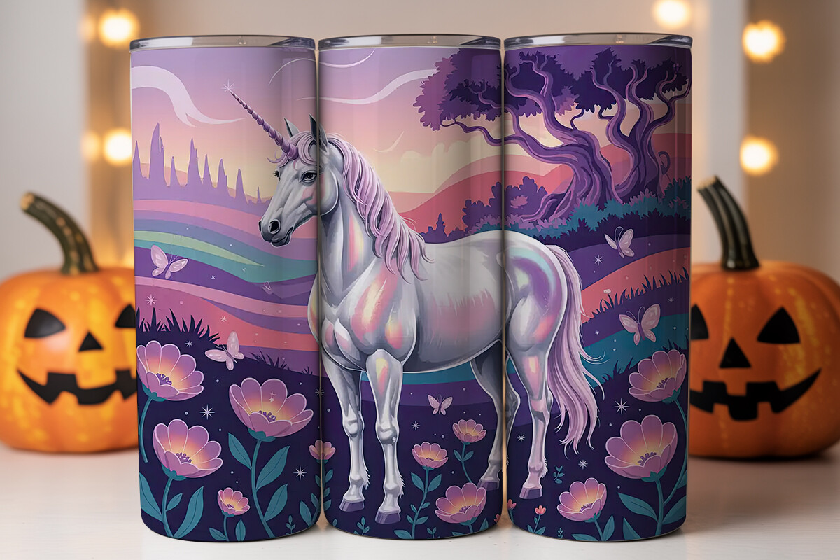 Magical Unicorn Tumbler Wrap PNG Graphic by Marino · Creative Fabrica