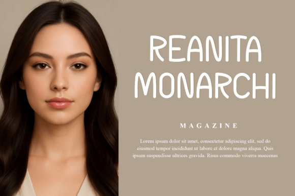 Mona Home Font PNG with transparent background - Preview 1