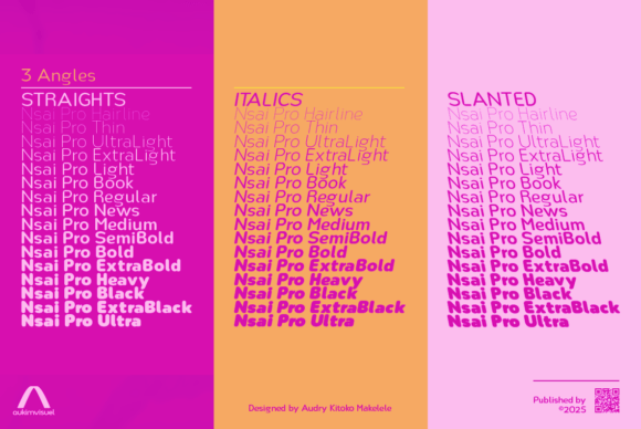 Nsai Pro Rounded Compressed Font PNG with transparent background - Preview 3