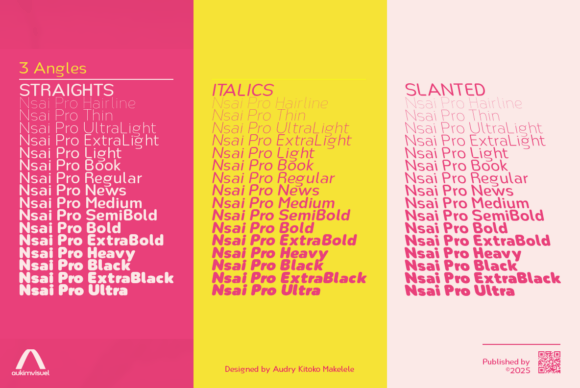 Nsai Pro Rounded Font PNG with transparent background - Preview 3
