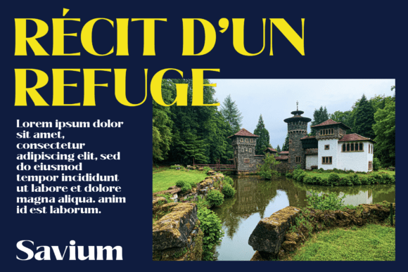 Savium Font PNG with transparent background - Preview 2