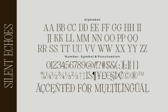 Silent Echoes Font PNG with transparent background - Preview 3
