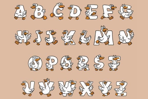 Silly Goose Font PNG with transparent background - Preview 1