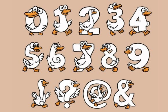 Silly Goose Font PNG with transparent background - Preview 2