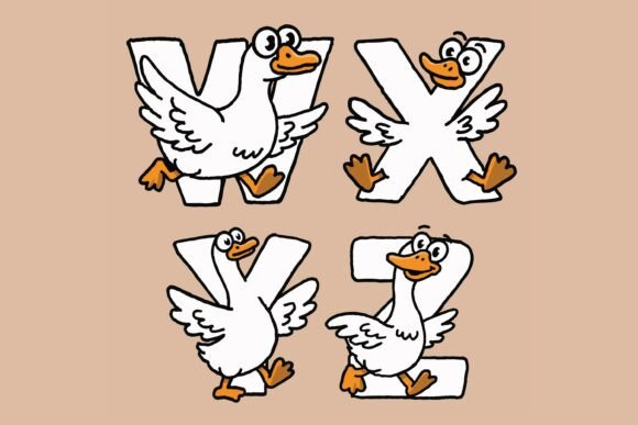 Silly Goose Font PNG with transparent background - Preview 3