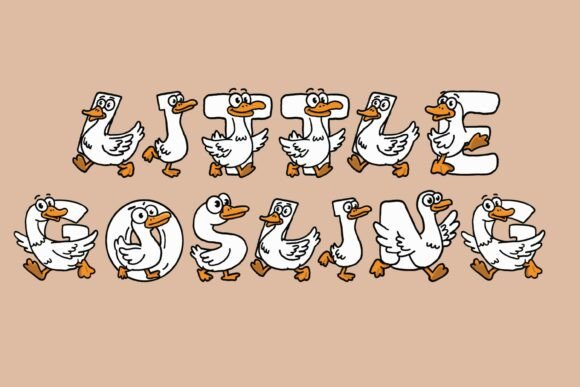 Silly Goose Font PNG with transparent background - Preview 4