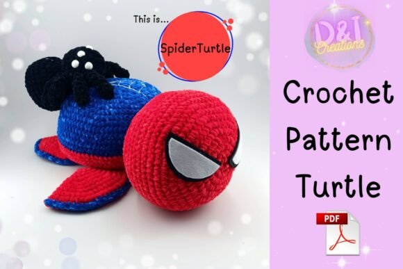 Spider Turtle Crochet Pattern SUPERHERO
