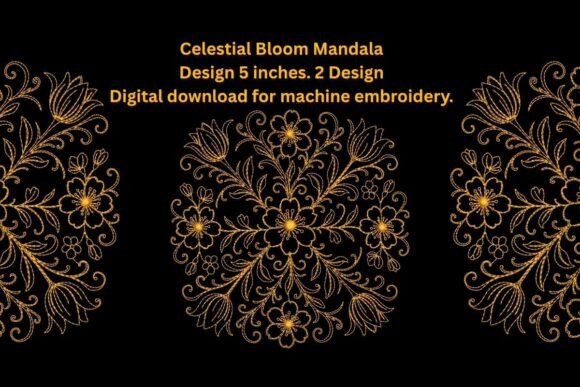 Spring Floral Mandala Pattern