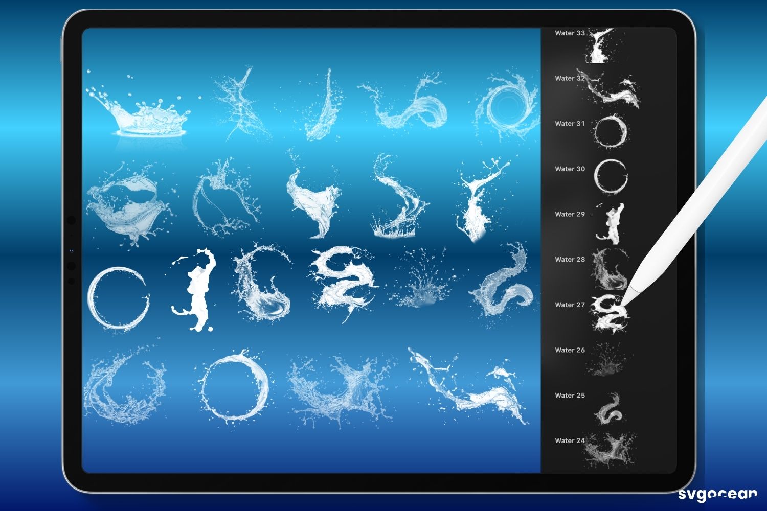 Water Procreate Brushes - photo 4