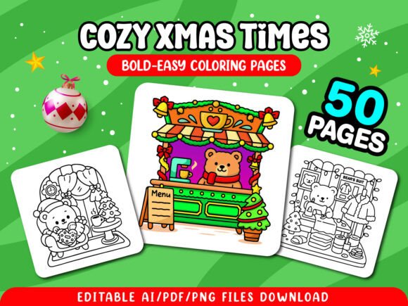 Xmas Times Coloring Pages for Adults