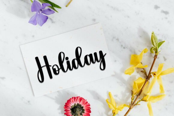 Autumn Christmas Font PNG with transparent background - Preview 2