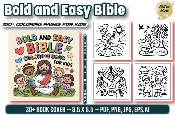 Bold and Easy Bible Coloring Book