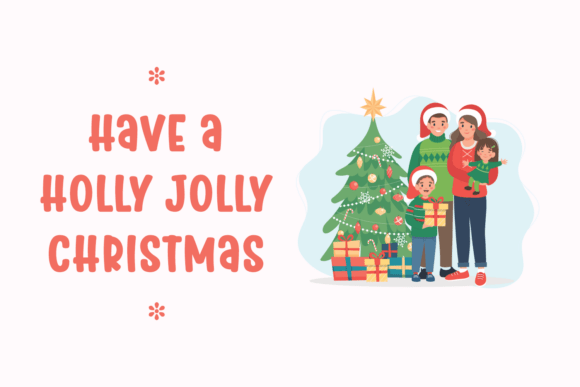 Christmas Perfection Font PNG with transparent background - Preview 3