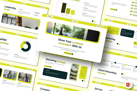 Meeting Project A4 PowerPoint Template Graphic by qrdesignstd ...