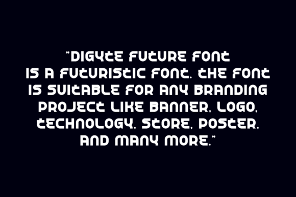 Digyte Future Font - Preview 4