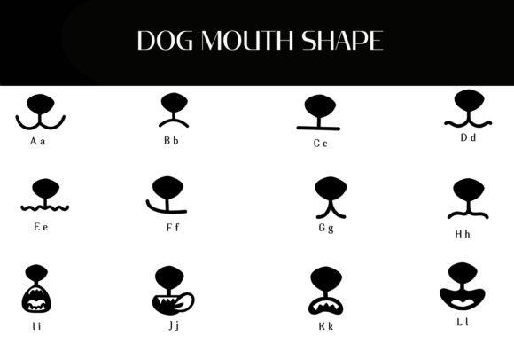 Dog Mouth Shape Font - Preview 1