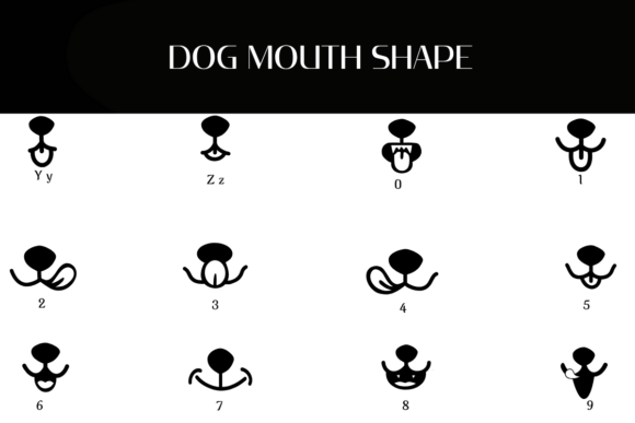 Dog Mouth Shape Font - Preview 3