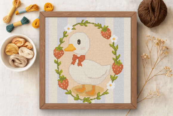 Duck with Strawberries | Cute Farm