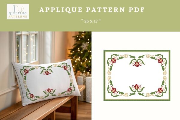 Floral Applique Pattern PDF