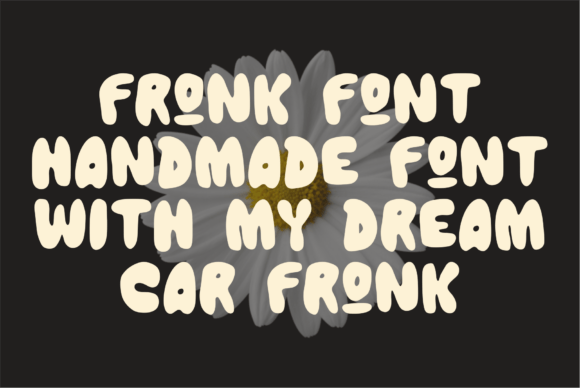 Fronk Font PNG with transparent background - Preview 4