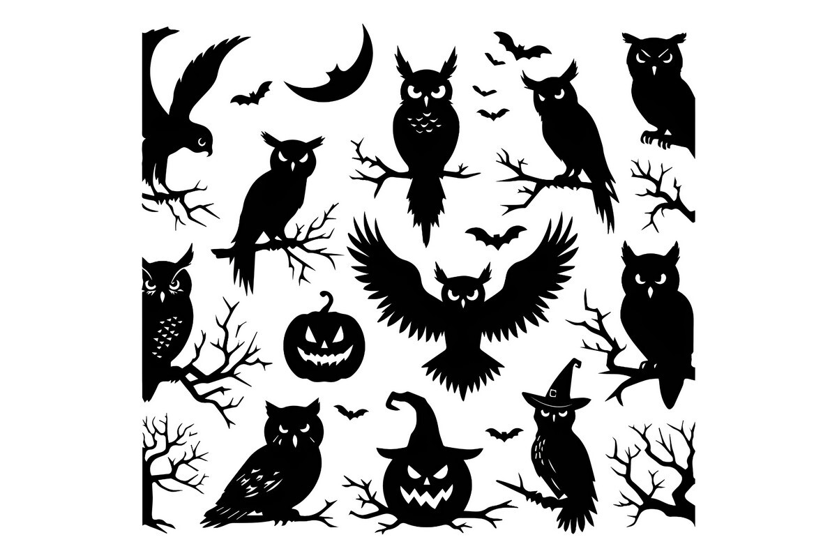 Halloween Silhouettes Icons