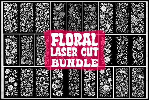 42 Botanical Laser Designs & Graphics