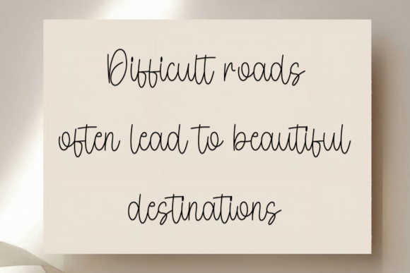 Outside Beautiful Font PNG with transparent background - Preview 2
