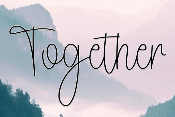Outside Beautiful Font PNG with transparent background - Preview 5