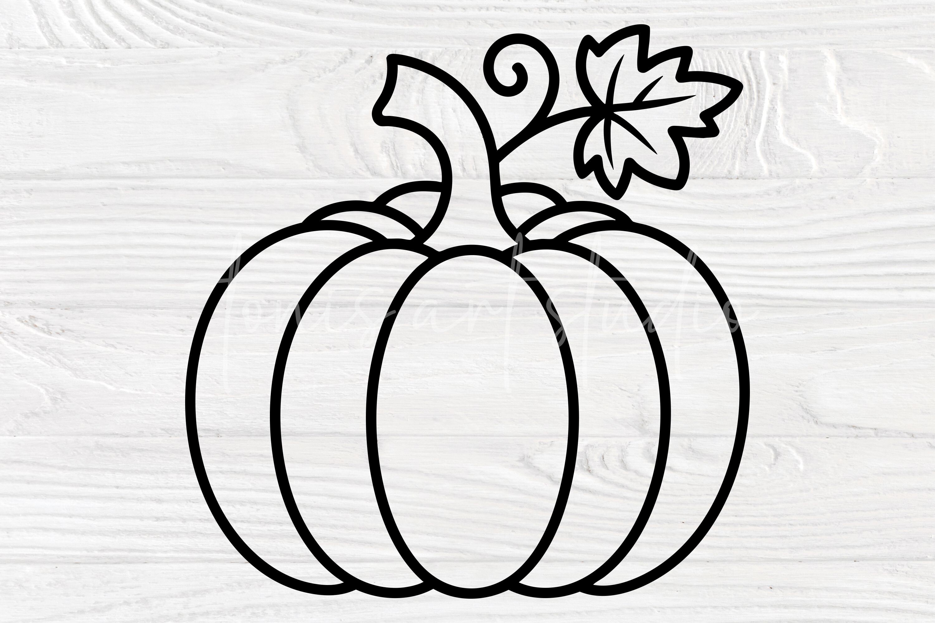Pumpkin Outline SVG | Fall Thanksgiving