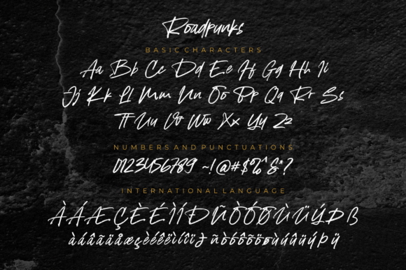 Roadpunks Font PNG with transparent background - Preview 4