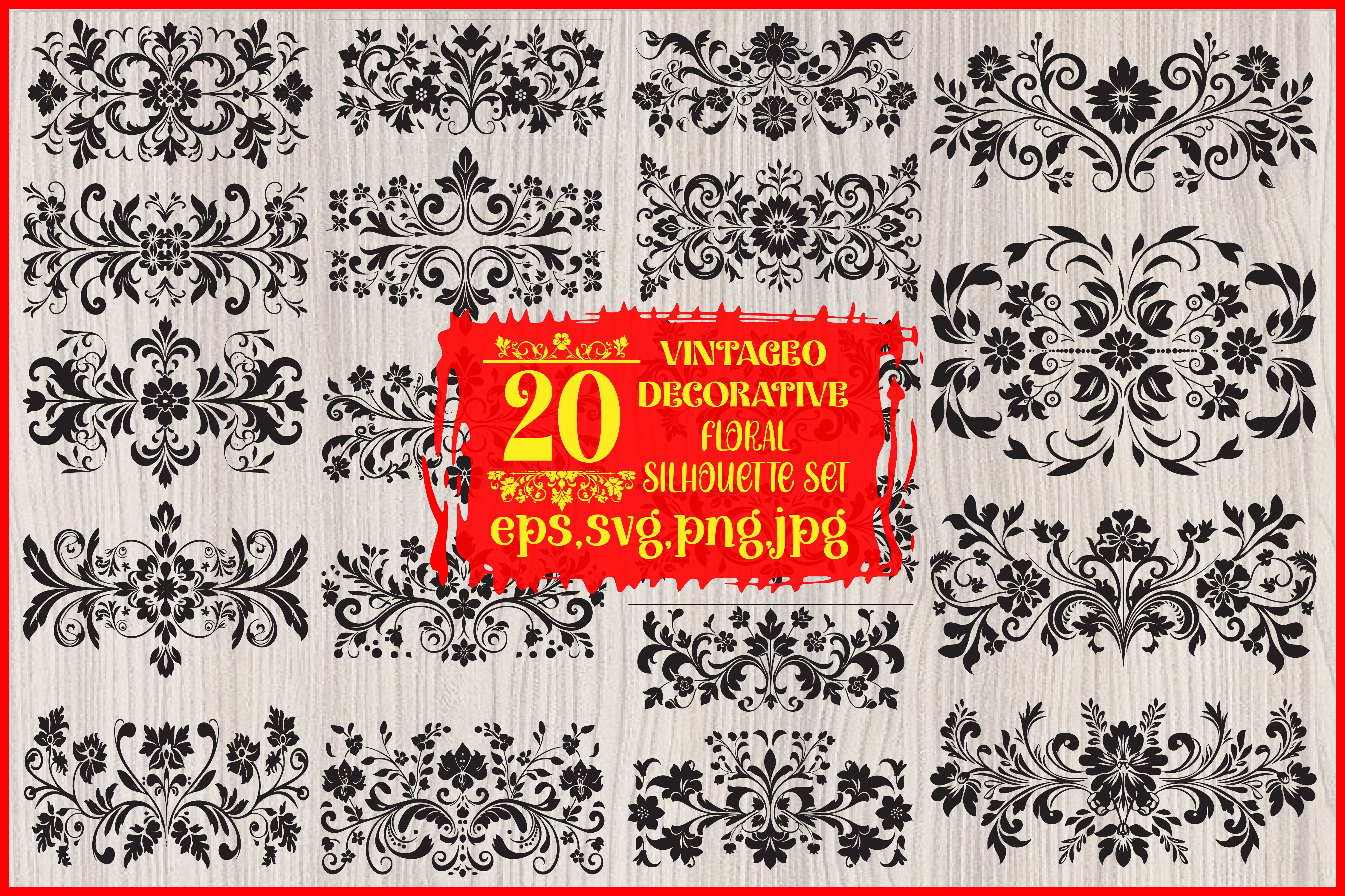 20 Elegant Vector Flourish Design Set