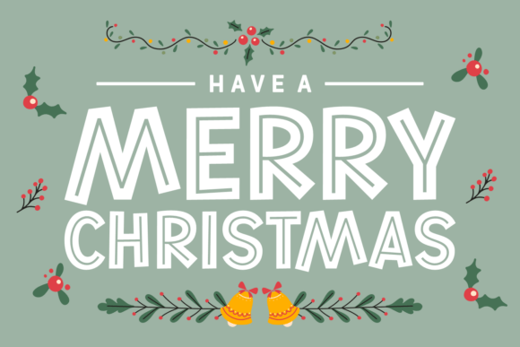 Christmas Crayon Font PNG with transparent background - Preview 2