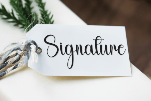 Christmas Wildflower Font - Preview 2