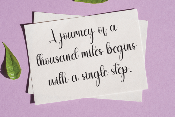Christmas Wildflower Font - Preview 3