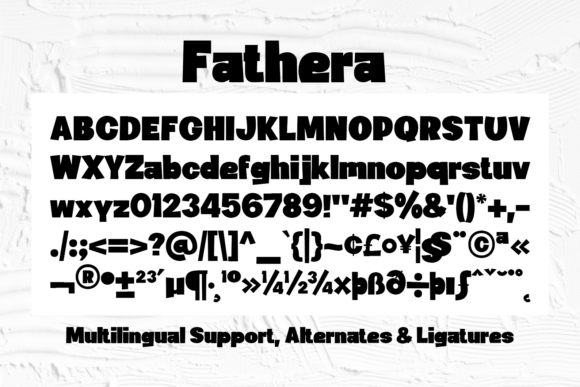 Fathera Font - Preview 6