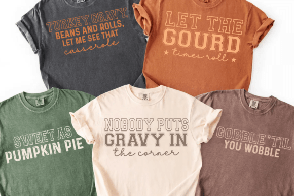 Funny Thanksgiving SVG Bundle (5 Quotes)